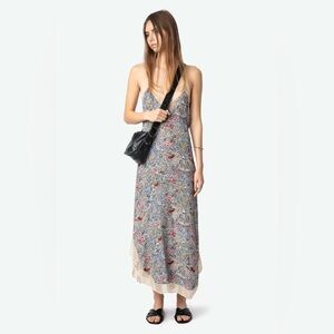 Zadig & Voltaire Blue Floral Maxi Dress